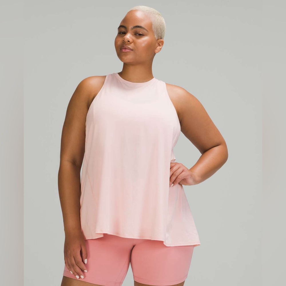 Peach Lululemon Tank Top with Open Back